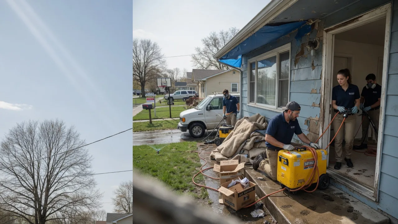 Basement Flood Cleanup in Saint Louisville, OH near me